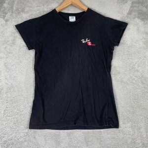 Ray-Ban T Shirt Womens XL Black Polarized Sunglasses‎ Logo Graphic Tee Y2K